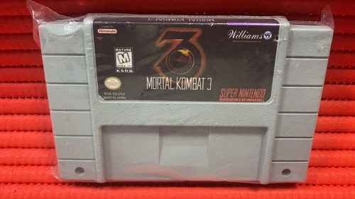 Fita Cartucho Mortal Kombat Compativel Super Nintendo