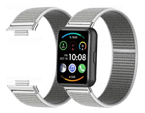Correa Compatible Con Huawei Watch Fit 2 Nylón Ajuste Velcro