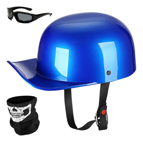 Baseball Motorcycle Helmet Half Cap For Bike Cruiser Chopper