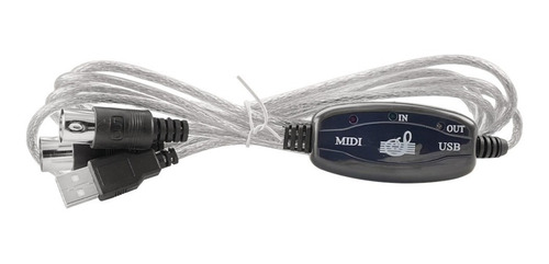 Interfaz Cable Midi Usb Para Teclados Pianos Batería Pc Mac