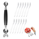 Juego De Cucharas De Frutas, 1 Cucharada De Frutas De Doble