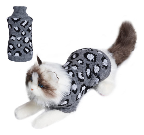 Miayon Suéter De Gato Ropa De Punto De Leopardo Para Gato I