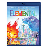 Elementos Elemental Disney Pelicula Blu-ray + Dvd