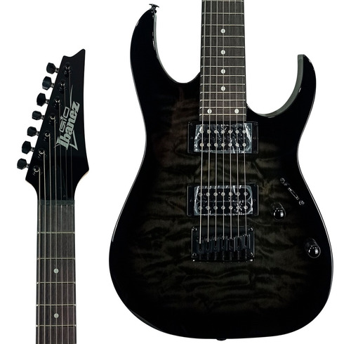 Guitarra Super Strato 7 Cordas Ibanez Grg 7221qa Tks Oferta