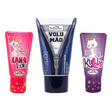 Kit Lubrificante Volumão+ Xana Loka+ Ku Loko Esquenta Vibra Sabor Não Comestivel