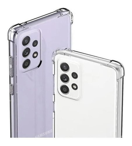 Funda Antigolpes Transparente Para Samsung + Vidrio Full 9d