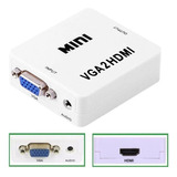 Adaptador Video Converter Hdmi H Con Audio Y Power 