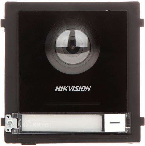 Video Portero Ip Hikvision 1 Boton Camara Pez 2mpx Kd 8003 Color Gris