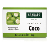 Sabonete Granado Coco 100g Verde Limpeza Do Rosto