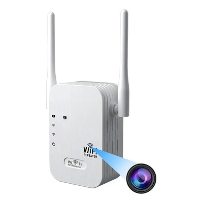 Mini Camara Espia Wifi Oculta Repetidor De Señal Wi-fi FULLHD 1080p inalambrica max 32gb de seguridad vigilancia lente sony video en vivo detector de movimiento usa app Color Blanco Gogo Electronics | Meses sin interés
