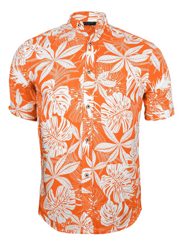 Camisa Hawaiana Moda Casual Estilo Slim Fit Para Hombre