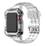 Pulseira Capa Armadura V2 Para Apple Watch 41mm Transparente