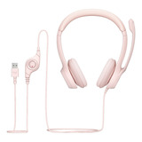 Headset Logitech H390 Usb Rosé / Rosa (981-001280) S/j