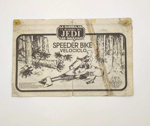 Star Wars Lili Ledy Instructivo Speeder Bike Vintage