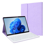 Funda Con Teclado Marca Coo / Para Surface Pro / Purple