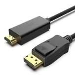 Cable Convertidor Displayport Macho A Hdmi Macho 4k 1.8m  