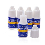 5 Pegamentos Gotero Uñas Postizas Tips Decoración Nail Glue 