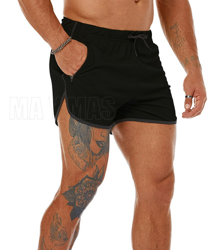 Traje De Baño De Pantalones Cortos Playa Casual Para Hombre