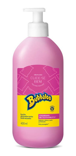 Bubbaloo Hidratante Desodorante Corporal 400ml Cuide-se Bem