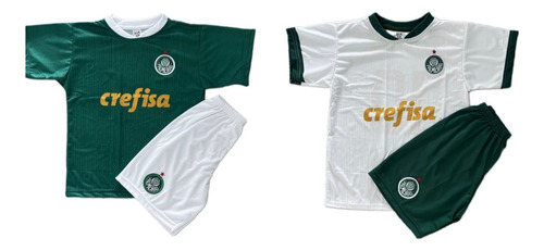 2 Kit Conjunto Infantil Do Palmeiras 23/24