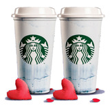 Vasos Starbucks Original Reusable San Valentín Bl 2021 El El