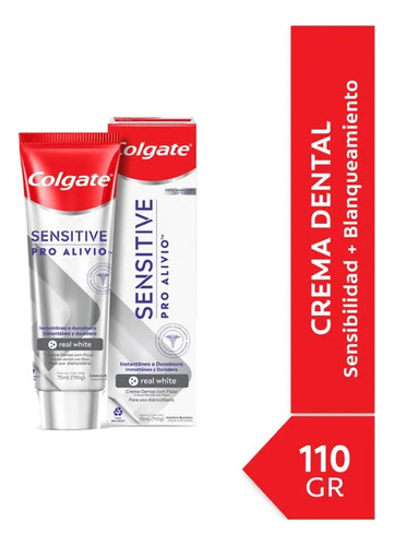 Colgate Sensitive Pro Alivio Real White Crema Dental 110g