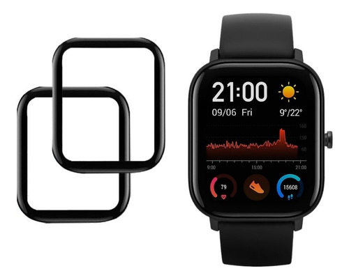 Kit 2 Película Nanogel 3d Smartwatch Amazfit Gts 2 - Premium