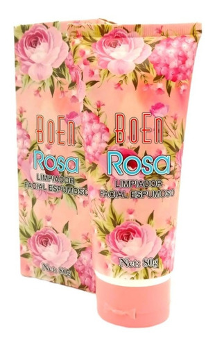 Espuma Limpiadora Facial Rosa Boen  80g 