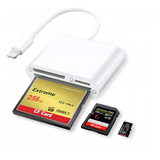 Lector De Tarjetas Sd Cf Para iPhone iPad 3 En 1 Lightning A