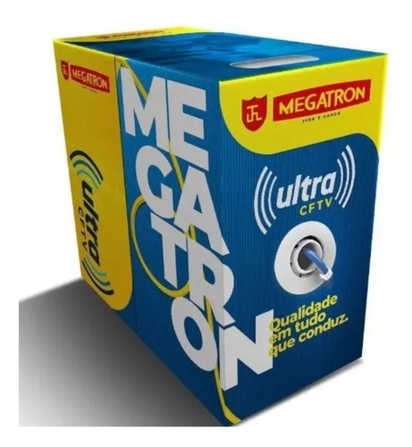 Caixa De Cabo De Rede Cftv Cat5e 305 Metros 4 Pares Ultra