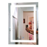 Espelho Decorativo 80x60 Led Botao Touch Quarto Maquiagem