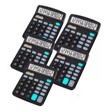 Kit 5 Calculadoras Eletrônica De Mesa Grande 837b 12 Digitos