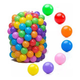 Pack 100 Pelotas Plásticas Para Piscina 7 Cm Infantil