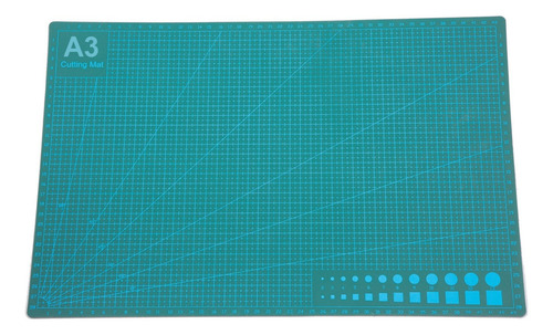 Base Tablero Tabla De Corte Rd A3 Medidas 45x30 Cm Patchwork Color Verde Oscuro