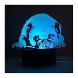 Lámpara Led 3d Cachorro Pug