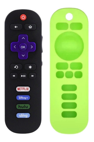 Control Compatible Con Pantalla Philips Rok U Tv Mas Funda 