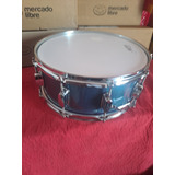 Tarola De 14 X 5.5 Blue Sparkle 10 Lugs Snare Drum Tambor 