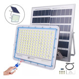 Refletor Solar 100w Led A Prova D'agua Externo Com Controle