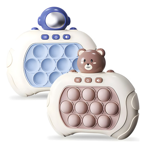 2 Pop-it Mini Gamer Console Eletrônico Anti Stress Brinquedo