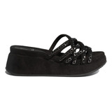 Sandalias Plataforma Negra  2589001