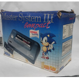 Sega Master System 3 Compact Tectoy Com Caixa Sonic Memoria