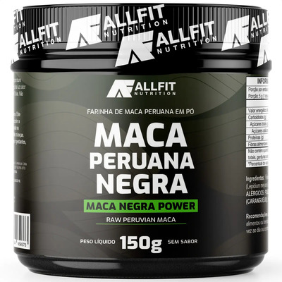 Maca Peruana Negra Preta Premium Em Pó 100% Pura 150g Raw Peruvian Maca Sem Sabor - Allfit Nutrition | MercadoLivre