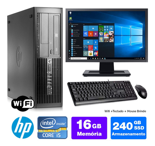 Cpu Barato Hp Compaq Intel I5 2g 16gb Ddr3 Ssd 240gb + 19 