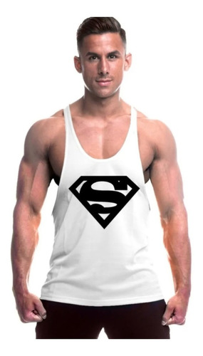 Playera Olimpica Supermen Gym Hombre Camiseta Ejercicio 