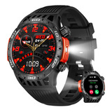 Ht22 Reloj Inteligente Militar Para Hombres Con Linterna Led