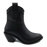 Botas Texanas Mujer Cuero Hush Puppies Cierre Kansas