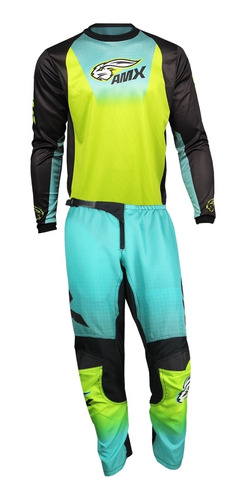 Conjunto Roupa Amx Silver Off Road Motocross Trilha Enduro