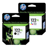 Kit 02 Cartuchos Hp 122xl Preto + 122xl Color Originais