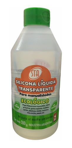 Silicona Liquida Transparente Sta 500grs Bulto X 12 Unidades
