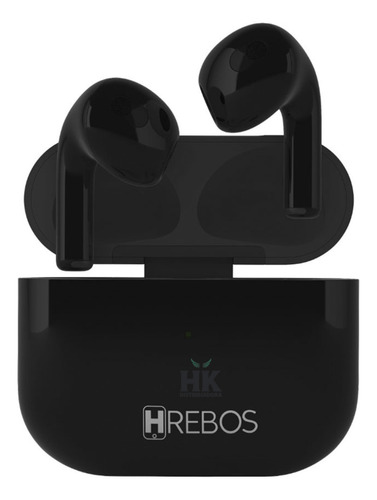 Fone Bluetooth Sem Fio Earbuds Hrebos Hs-504 Preto